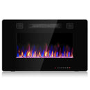 30-Inch Recessed Ultra Thin Electric Fireplace Heater with Glass Appearance by LJGDeals