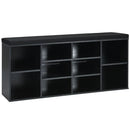 10-Cube Organizer Shoe Storage Bench with Cushion for Entryway by LJGDeals