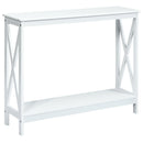 2-Tier Console X-Design Sofa Side Accent Table by DirectDeals