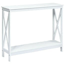 2-Tier Console X-Design Sofa Side Accent Table by LJGDeals