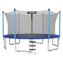 15 Feet Outdoor Bounce Trampoline with Safety Enclosure Net by LJGDeals