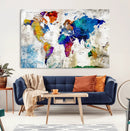 World Map Canvas Print – Framed Travel Map Wall Art for by MyGreatCanvas | Canvas Wall Art Prints | Photo Prints & Wall Decor