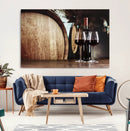 Wine and Barrel Wall Art Canvas Print by MyGreatCanvas | Canvas Wall Art Prints | Photo Prints & Wall Decor
