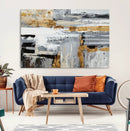 Abstract Painting Canvas Wall Art Print Paint Drip Art Brush