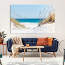 Serene Coastal Dune Path with Ocean View, 3-Panel Beach