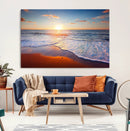 Tropical Ocean Sunset Wall Art Canvas Print, Golden Beach by MyGreatCanvas | Canvas Wall Art Prints | Photo Prints & Wall Decor