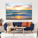 Coastal Wall Art - Vintage World Map Canvas Print with