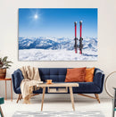 Ski Season Snow Wall Art Canvas Print