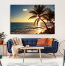 Sunset Palm Trees Wall Art Canvas Print by MyGreatCanvas | Canvas Wall Art Prints | Photo Prints & Wall Decor