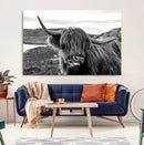 Longhorn Steer Canvas Print Wall Art, Highland Cow Canvas by MyGreatCanvas | Canvas Wall Art Prints | Photo Prints & Wall Decor