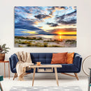 Sunset On The Ocean Wall Art Canvas Print by MyGreatCanvas | Canvas Wall Art Prints | Photo Prints & Wall Decor
