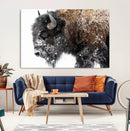 American Bison Wall Art Print – Majestic Buffalo Canvas