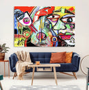 Picasso Style Art Abstract Canvas Wall Art Print , Colorful by MyGreatCanvas | Canvas Wall Art Prints | Photo Prints & Wall Decor