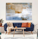 Blue Multi Panel Abstract Wall Art Canvas, Abstract Blue and