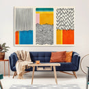 Canvas Print Wall Art Abstract Illustrs Art Boho, Framed