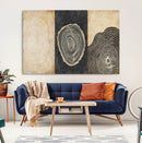 Tree Rings Canvas Wall Art Print – Minimalist Natural