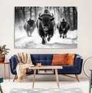 Buffalo Wall Art Canvas Print, Bison Family Wall Art Canvas by MyGreatCanvas | Canvas Wall Art Prints | Photo Prints & Wall Decor