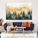 Abstract Forest Print - Mountain Wall Art | Autumn Landscape