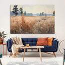 Golden Fields Canvas Wall Art Print – Serene Landscape of