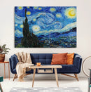 Vincent Van Gogh The Starry Night Abstract Wall Art Canvas