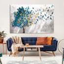 Tree Butterfly Abstract Tree and Butterfly Wall Art Canvas