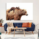Mother and Baby Bear Canvas Wall Art - Adorable Wildlife by MyGreatCanvas | Canvas Wall Art Prints | Photo Prints & Wall Decor