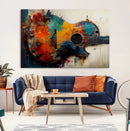 Abstract Guitar Wall Art Canvas | Vibrant Music-Inspired Art by MyGreatCanvas | Canvas Wall Art Prints | Photo Prints & Wall Decor