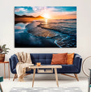 Beach Ocean Sunset on the Sea Wall Art Canvas, Beach Ocean by MyGreatCanvas | Canvas Wall Art Prints | Photo Prints & Wall Decor