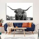 Longhorn Canvas Print, Bighorn Cow Wall Art Canvas Print by MyGreatCanvas | Canvas Wall Art Prints | Photo Prints & Wall Decor