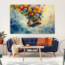 UP-Inspired Floating House with Balloons Canvas Art – by MyGreatCanvas | Canvas Wall Art Prints | Photo Prints & Wall Decor