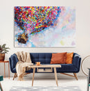 Don't Look Up Movie Canvas Wall Art - Vibrant Floating House