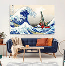 Katsushika Hokusai Kanagawa Giant Wave Wall Art Canvas Print