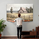 Rustic Farmhouse Barn Wall Art | 3-Panel Framed Gallery Wrap
