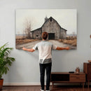 Farmhouse Rustic Barn Wall Art Canvas Print – Framed and by MyGreatCanvas | Canvas Wall Art Prints | Photo Prints & Wall Decor