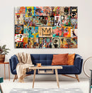 Abstract Art Collage Wall Art Canvas Print – Framed, Ready