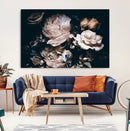 Pink Peonies Flowers Large Canvas Art Print