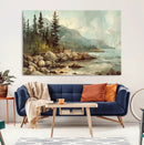Abstract Acadia National Park Wall Art Canvas Print -
