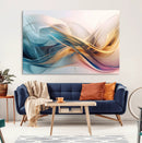Abstract Flowing Colors Wall Art Canvas Print