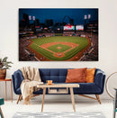 St. Louis Cardinals Baseball Team Print - Busch Stadium Wall by MyGreatCanvas | Canvas Wall Art Prints | Photo Prints & Wall Decor