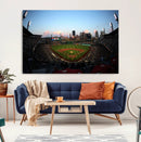 PNC Park Evening Game Triple Canvas Wall Art - Pittsburgh