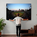 PNC Park Evening Game Triple Canvas Wall Art - Pittsburgh