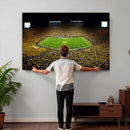 Stadium in Michigan Wall Art Canvas Print, Framed American