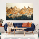 Rustic Wood Mountain Wall Art Print | Triptych Giclee Print by MyGreatCanvas | Canvas Wall Art Prints | Photo Prints & Wall Decor