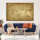 Vintage Game of Thrones Map Wall Art | Westeros and Essos