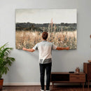 Rustic Field Landscape Wall Art Print, Giclee Canvas Wall