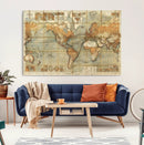 Push Pin World Map Canvas Print – Travel Tracker Wall Art by MyGreatCanvas | Canvas Wall Art Prints | Photo Prints & Wall Decor