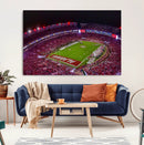 Bryant-Denny Stadium Night Game Triple Canvas Wall Art - by MyGreatCanvas | Canvas Wall Art Prints | Photo Prints & Wall Decor