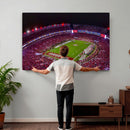 Bryant-Denny Stadium Night Game Triple Canvas Wall Art -