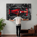 Ferrari Pit Stop Canvas Wall Art – Precision and Speed
