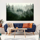 Misty Forest Wall Art – Tranquil Green Woodland Canvas by MyGreatCanvas | Canvas Wall Art Prints | Photo Prints & Wall Decor